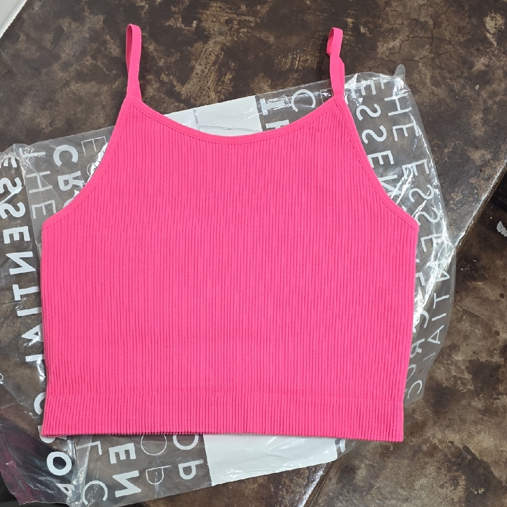 Alexander Jane Vibrant Pink Women's Ribbed Camisole